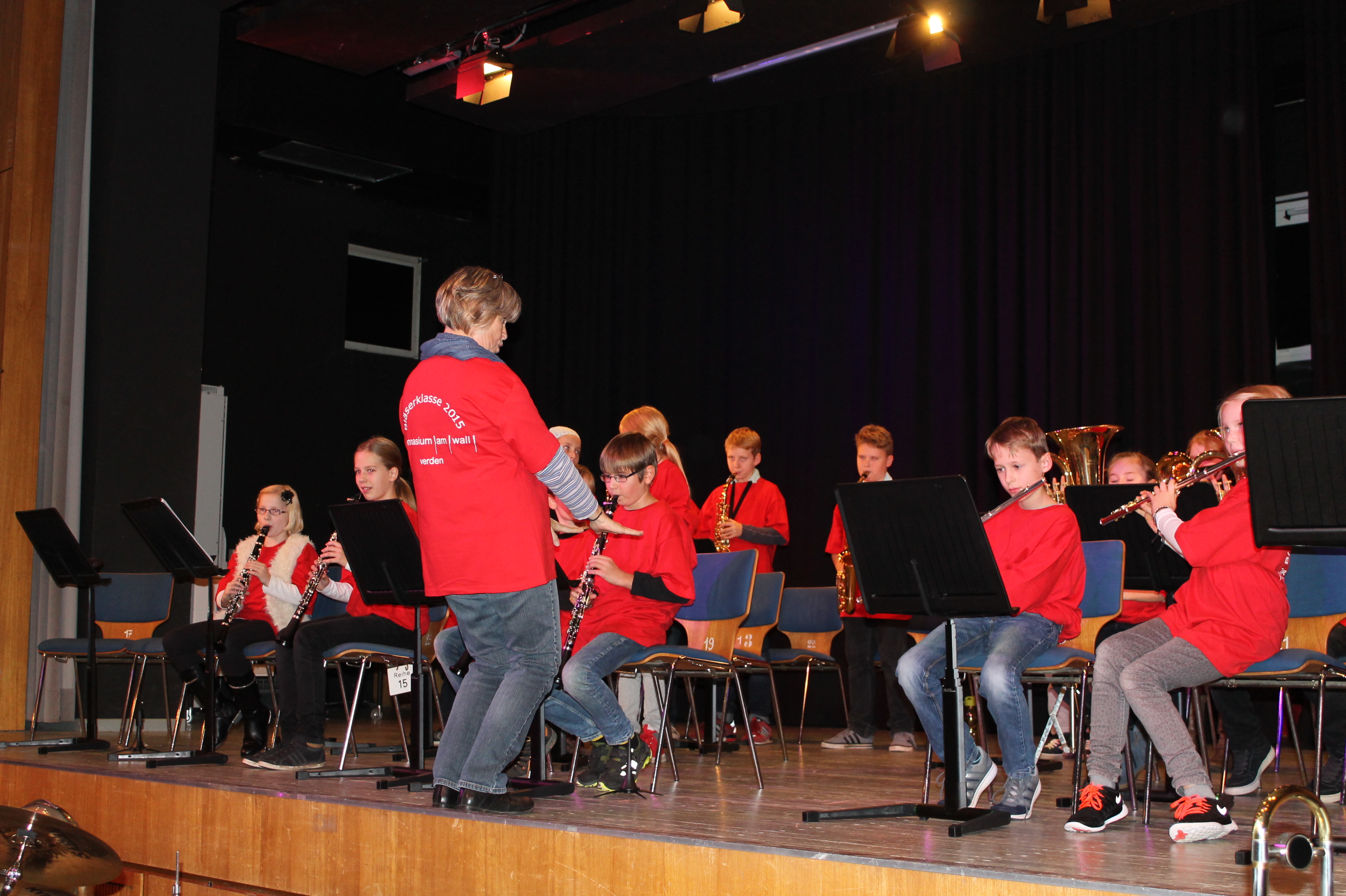 Bläserklasse 5b mit neuen Instrumenten (Foto: © Haubrock-Kriedel)